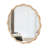 Solid Wood Wavy Mirror Mirror Wall Decor 31" X 31" Modern Mirror Wall Decor For Bathroom, Bedroom, Living Room, Dining Room, Cloakroom, Entryway-1988372271
