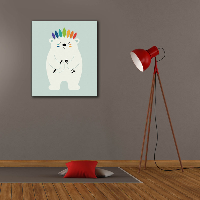 Art mural sur toile Trinx «Be Brave Polar» par Andy Westface, H 30 po x l 26 po x P 1,5 po