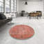 Tapis orange / gris en laine Abstract-391473989