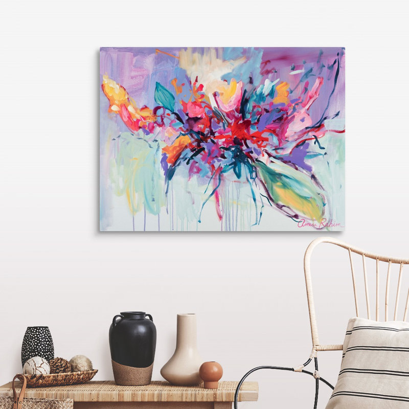 "Matters of the Heart" par Amira Rahim, reproduction d’art sur toile, Toile tendue, H 30 po x l 40 po x P 1,25 po