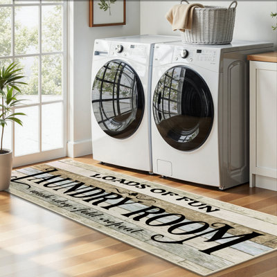 Tapis de couloir antidérapant lavable 2 pi x 6 pi
