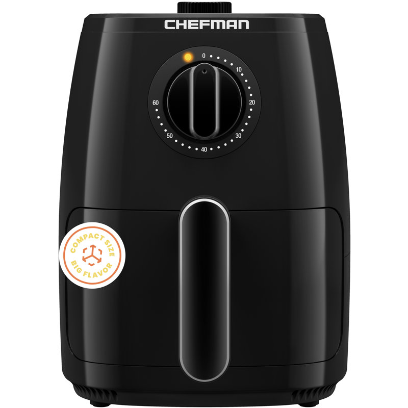 Friteuse électrique Chefman Turbofry 1,89 litres, Noir