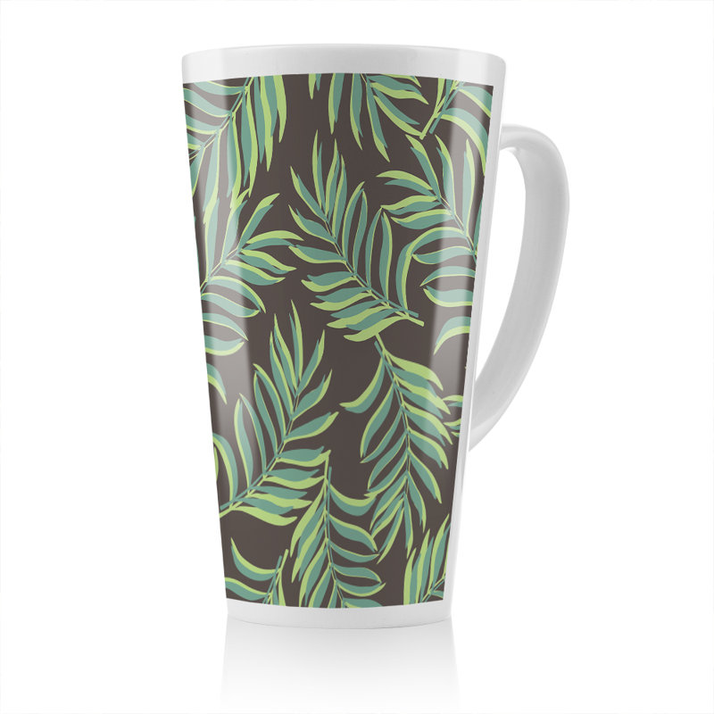Palm Leaves Latte Mug