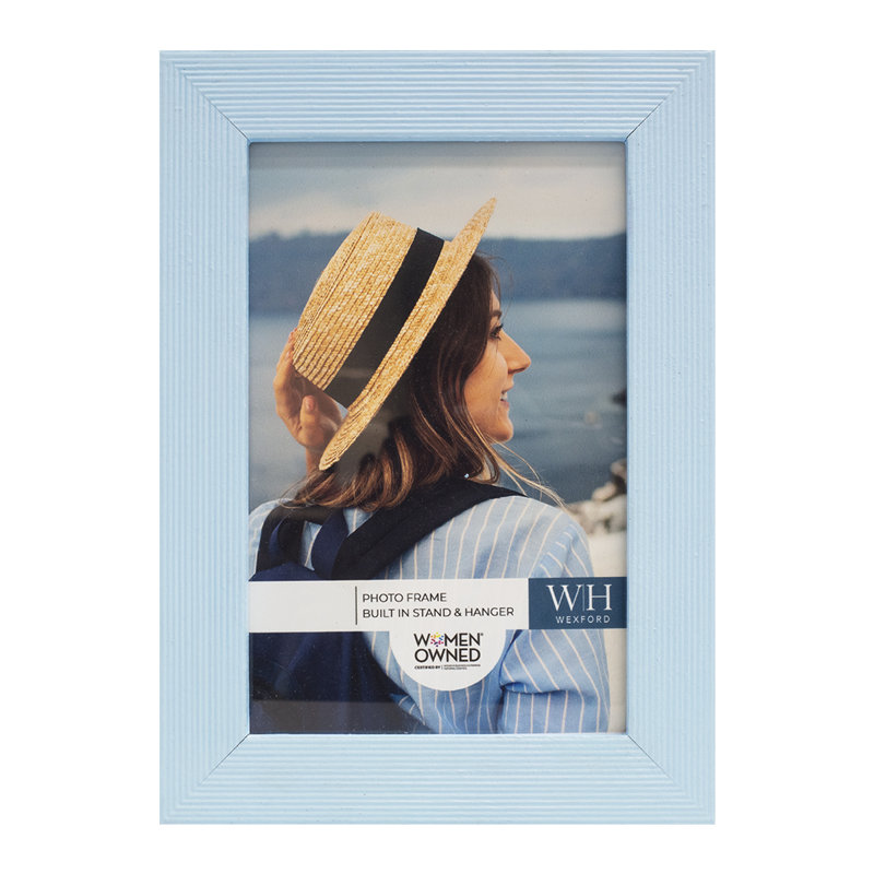 Wood Picture Frame, 6" x 8", Baby Blue