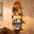 52''H Surfboard Wall Shelf with Printed Surface