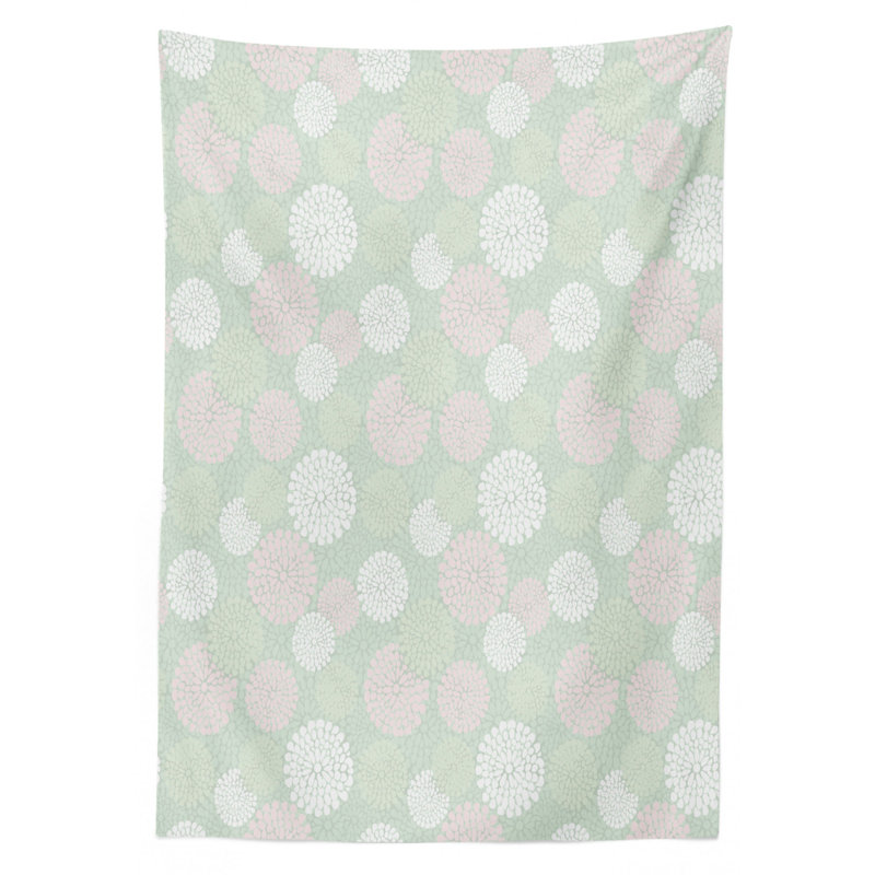Mint Dining Room Kitchen Tablecloth, 70" L x 52" W