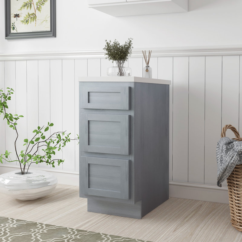Base de meuble-lavabo de 15 po seulement, Argent