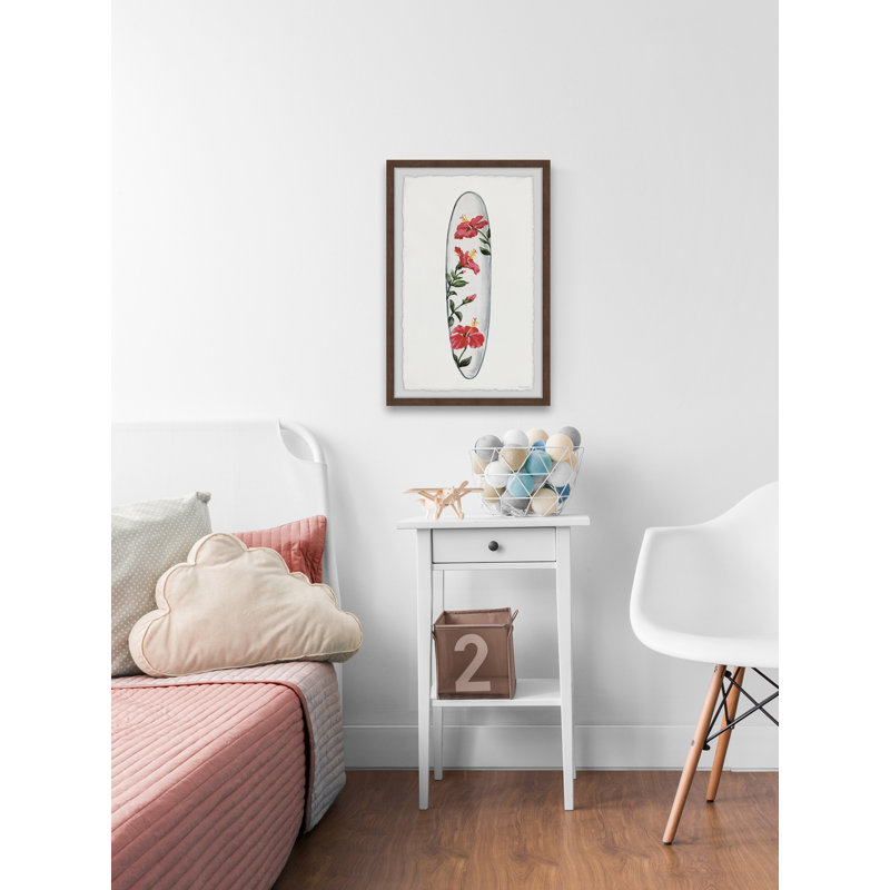 Arielle Hibiscus, reproduction encadrée, H 36 po x l 24 po x 1,5 po