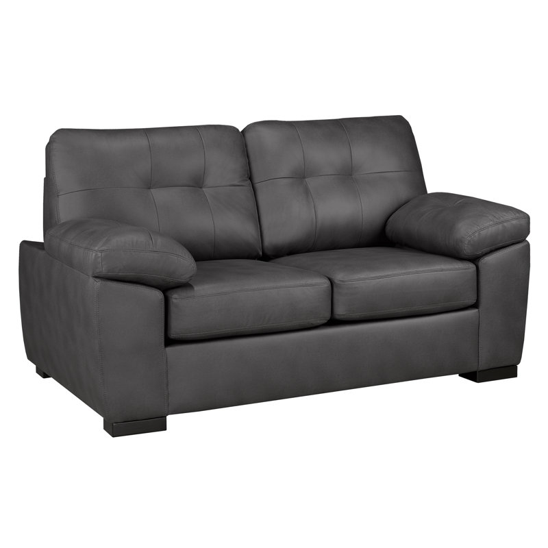 Canapé Baynes, Gris anthracite, H 38 po x l 64 po x P 38 po, 2