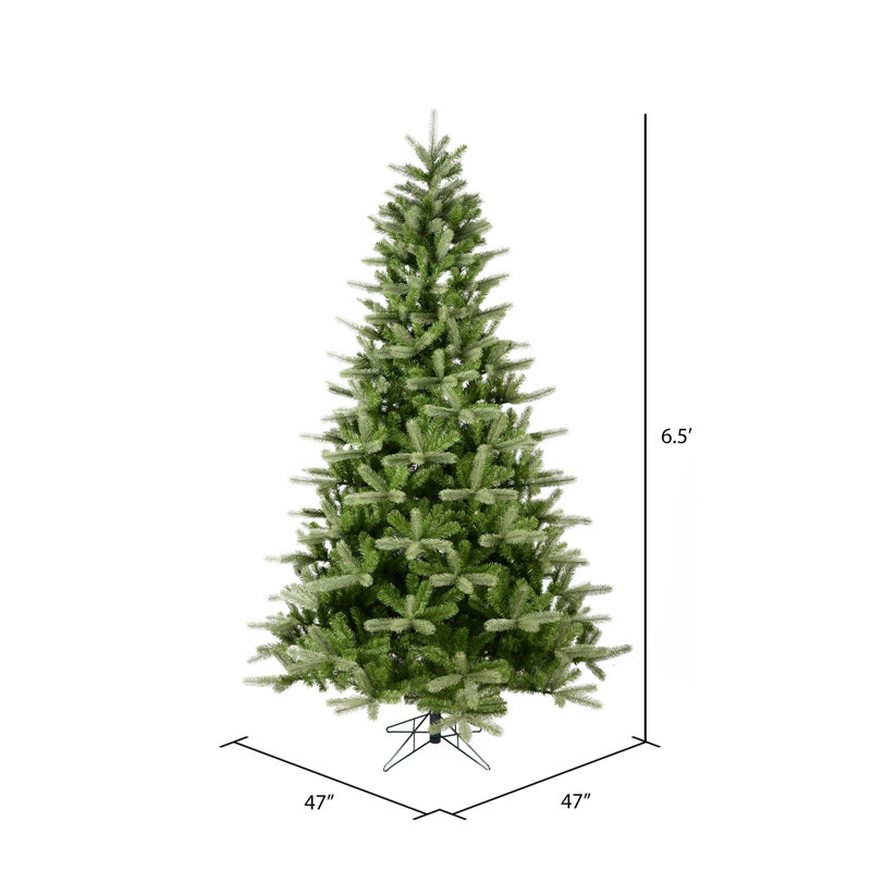 King Artificial Spruce Christmas Tree, 6.5' H