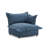 Plush Navy Upholstered Chenille Accent Chair with Oversized Cloud Cushions-1521987947