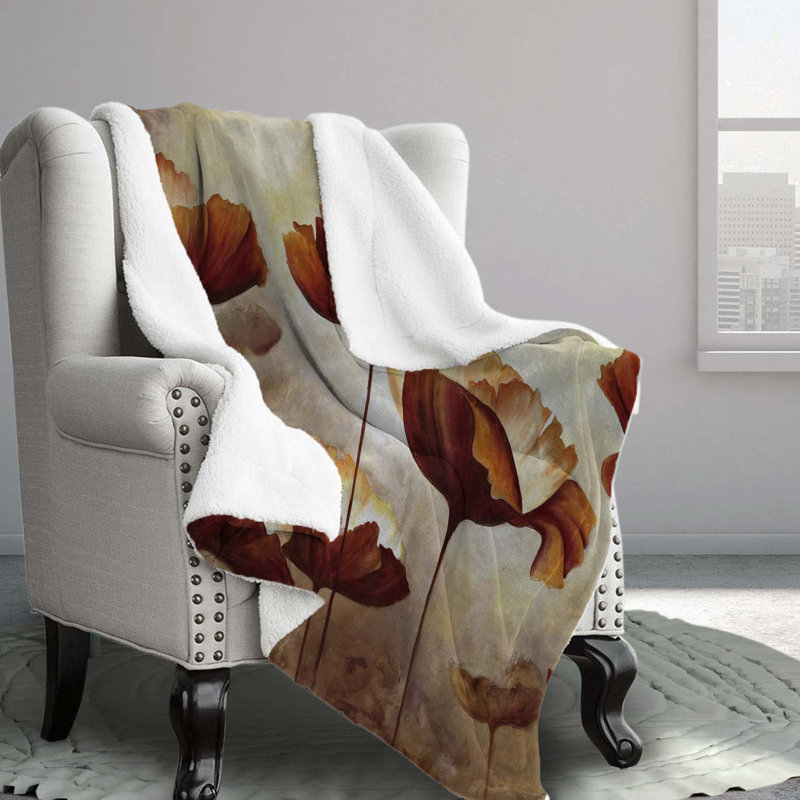 Poppies Polyester Comforter, Twin Comforter + 1 Standard Pillowcase