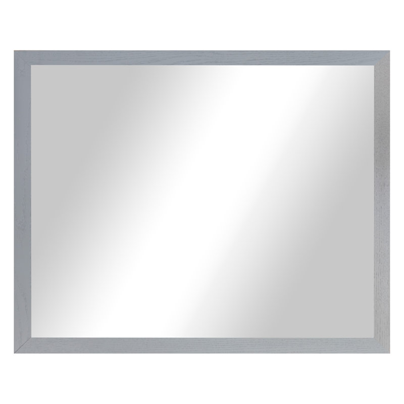 Miroir en bois franc Ebark Designs Ebark - chêne rouge 2 po, 43 po x 30 po, Gris