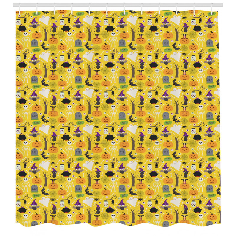 Shower Curtain with Hooks Included, 84" H x 69" W