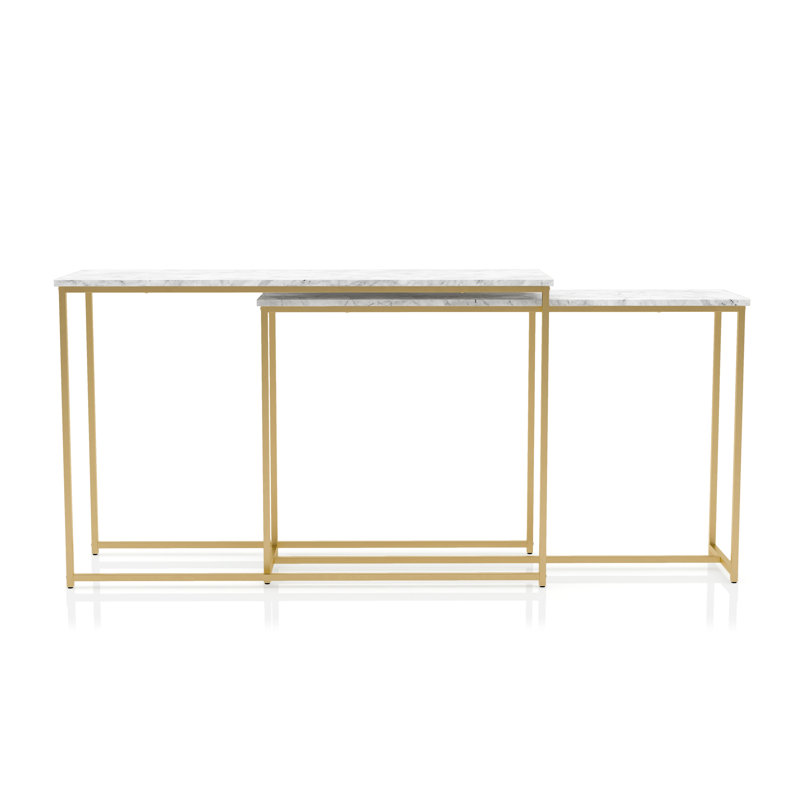 47.25 " W Console Table, White