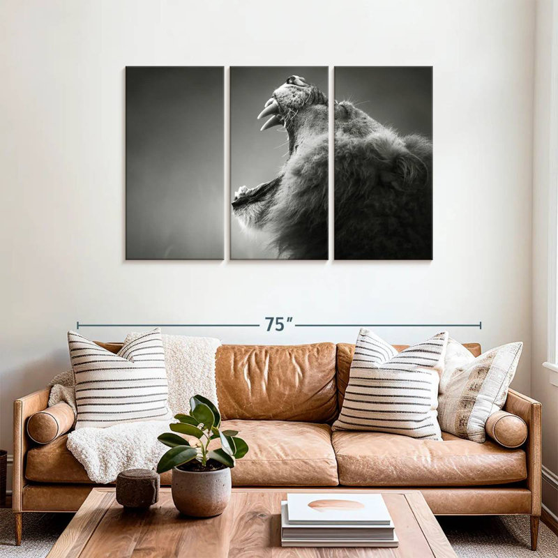 Lion Maw, 36" H x 57" W
