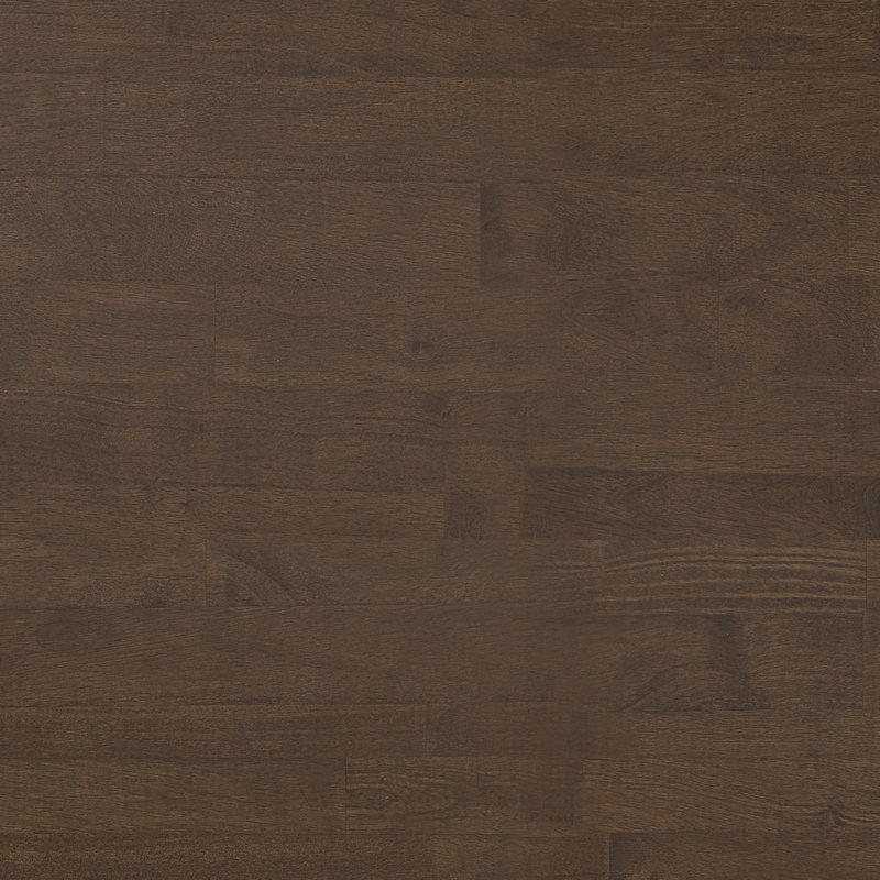 Warm Walnut Brown Solid Wood End Table with Storage Shelves