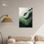 «Green Echoes I», art abstrait vert-386245735-386245752