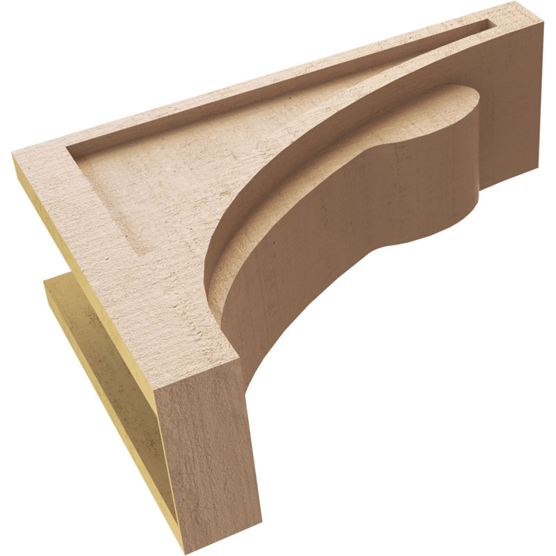 Bois de cèdre brut Viola TimberThane Corbel, apprêté brun clair, H 12 po x l 6 po x P 18 po