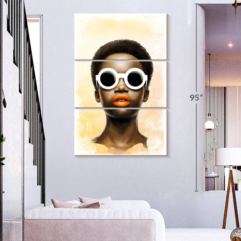 Leisha African Lady, 74" H x 48" W