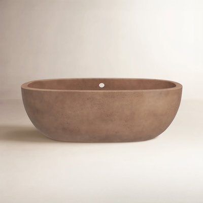 Avalon NativeStone Concrete Soaking Bathtub