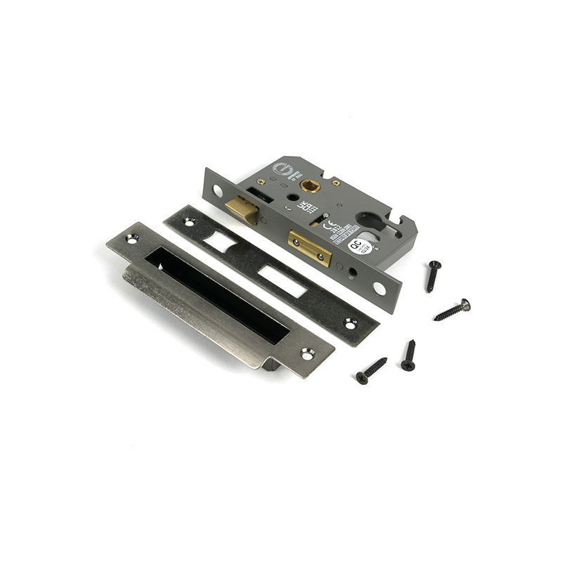 Euro Profile Sash Lock, Pewter Patina