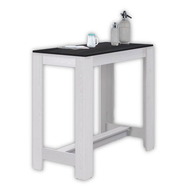 Elorah Dining Table, White, Wenge