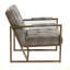 Méridienne, fauteuil au fini bronze antique