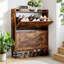 Shoe Storage Cabinet For Entryway With 2 Flip Drawers-539873331