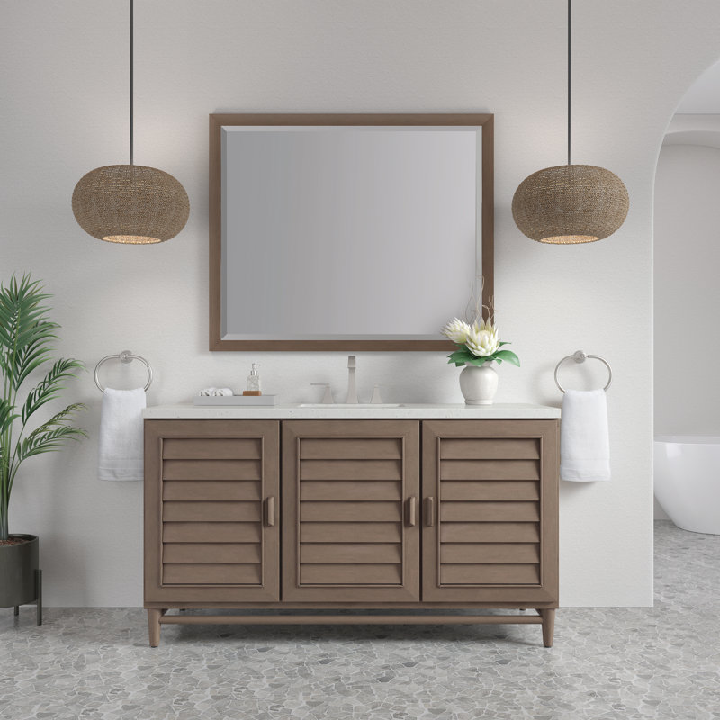Portland 60'' W Single Vanity, Lime Delight, 8" Widespread
