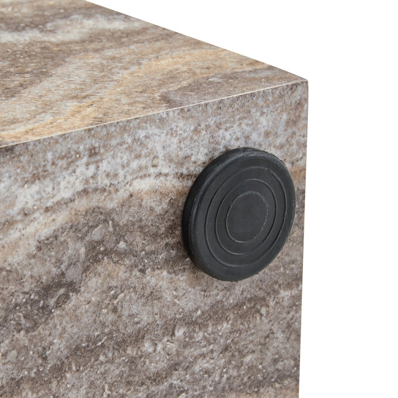 Table basse et table de salon en marbre durable, design en MDF, style minimaliste moderne