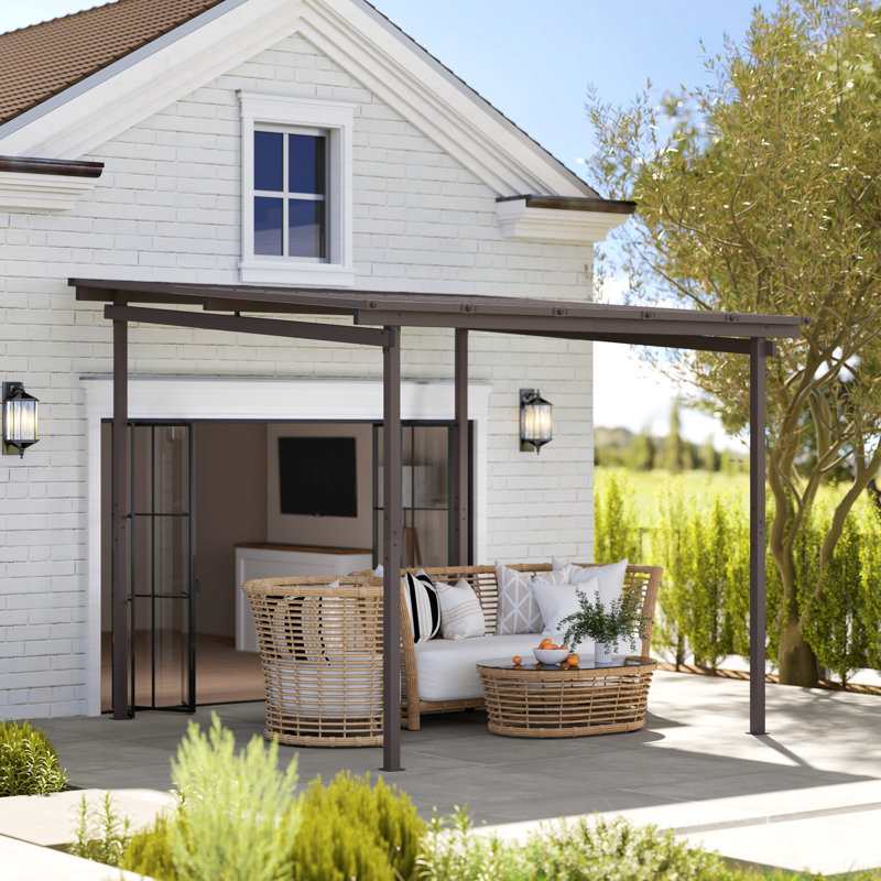 2.55m x 3m x 2.95m Metal Pergola