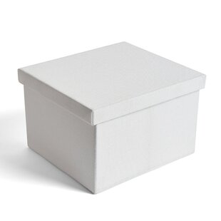 Grove Storage Fabric Bin Ivory California Closets Size: 7.5 H x 17.5 W x 13.5 D