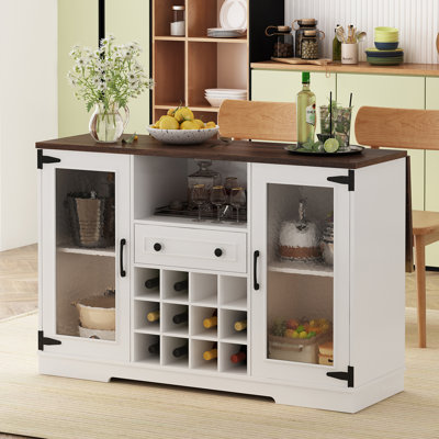 47.2 " W Glass Sideboard