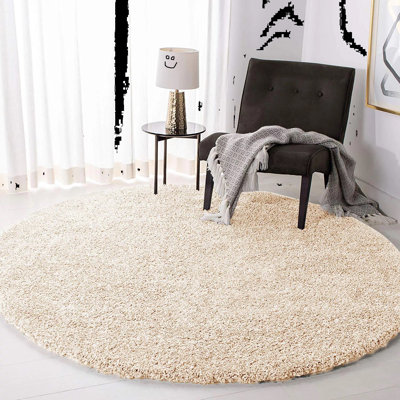 Solid Colour Shag Area Rug