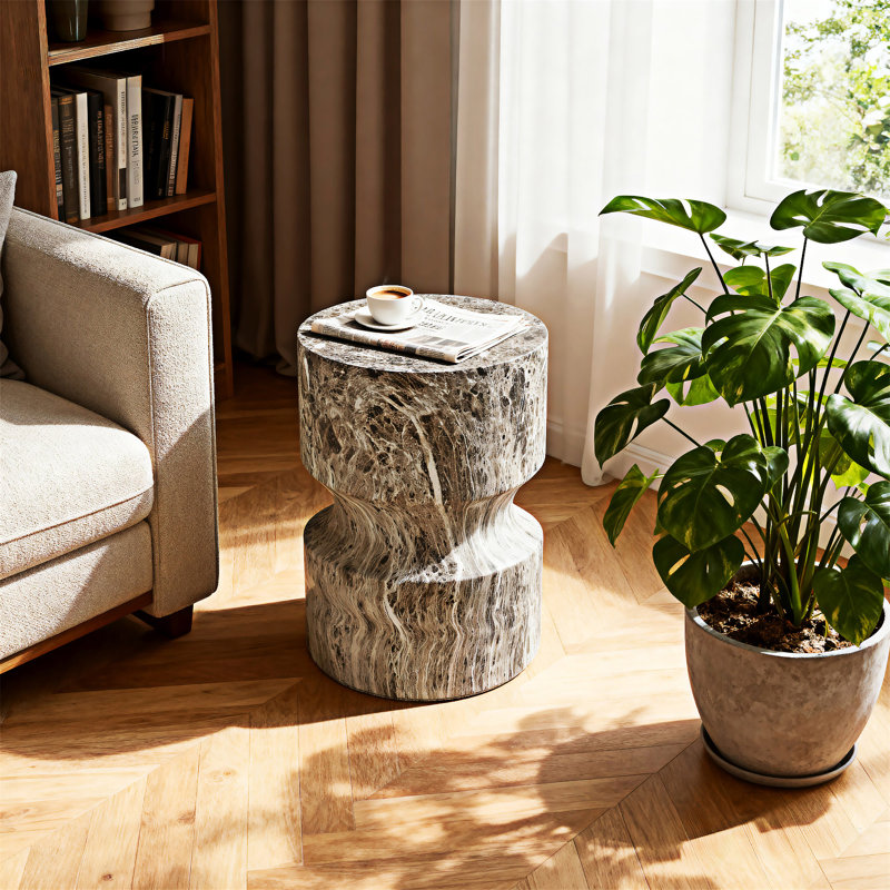 Tables d'appoint en ciment pour l'extérieur
