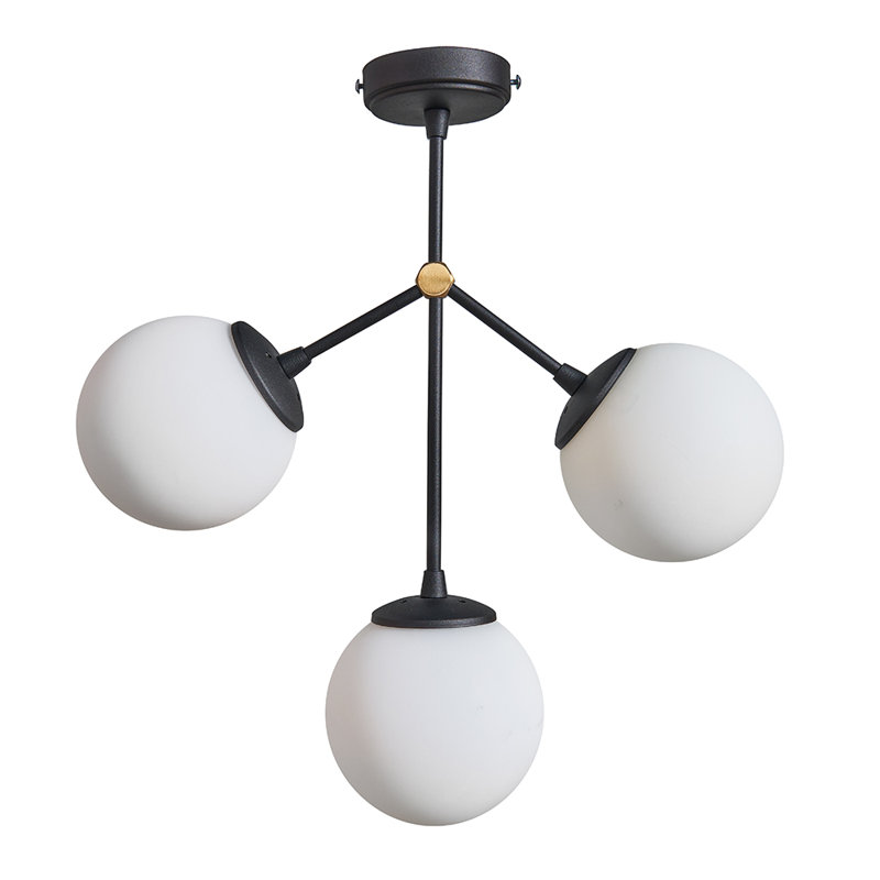 Morecambe Glass Semi Flush Mount