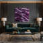 «Abstract Landscape 70», toile mauve-250490440