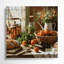 Art mural sur toile brun, "Thanksgiving"-1039193029
