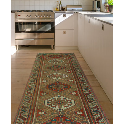 Bianny One-of-a-Kind 3'1" X 9'8" 1980s Runner Wool Area Rug
