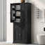 Armoire de rangement de salle de bain avec portes et tiroir-2100387724-2100387713