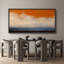«Orange» et «Blue Horizon Cloudscape», grande impression sur toile encadrée - décor de ciel abstrait moderne-115271183-115271182
