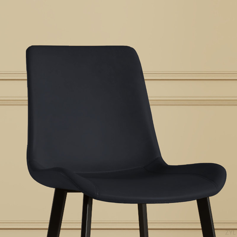 Chaises de salle à manger, chaises de maison de conception moderne, chaises de salle à manger en métal et cuir PU pour la salle à manger de cuisine