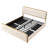 Orla Modern Upholstered Bed With Storage Drawers And Metal Frame-125911831