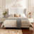Harper Tall Headboard Upholstered Bed / 54" High Headboard / Elegant Simplicity  / No Box Spring Needed / Easy Assembly / Queen-376037134
