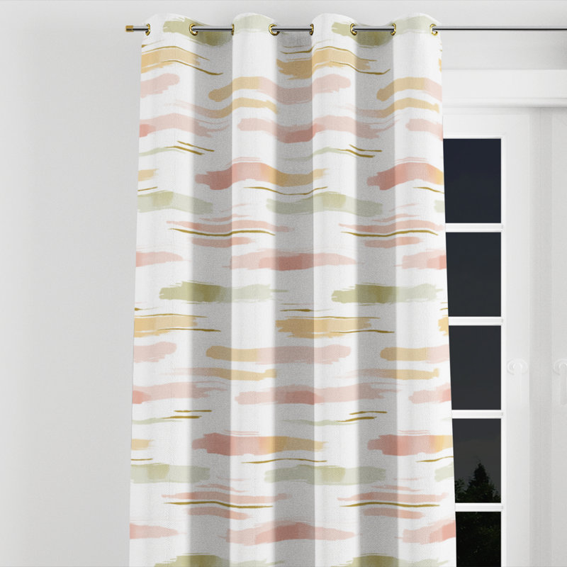 Rideau en velours Modern, Œillets dorés, L 52 po x L 108 po