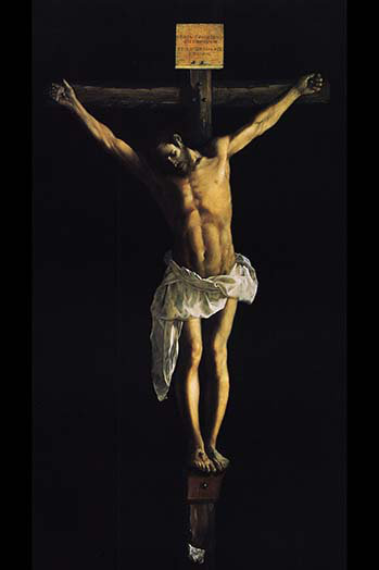 Christ sur la croix-impression d’art graphique, H 30 po x l 20 po x P 1,5 po