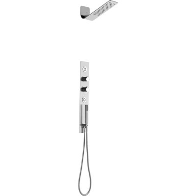 Pomme de douche triple fonction avec douchette à main et douchette à pression KBFmore