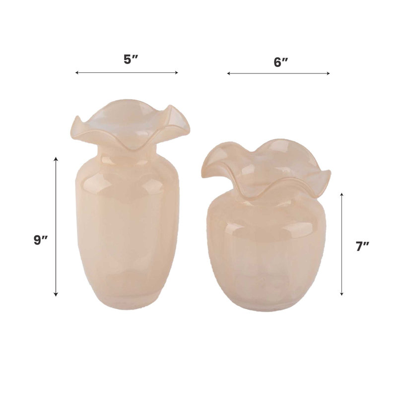 Vase de table Derizzo, Beige