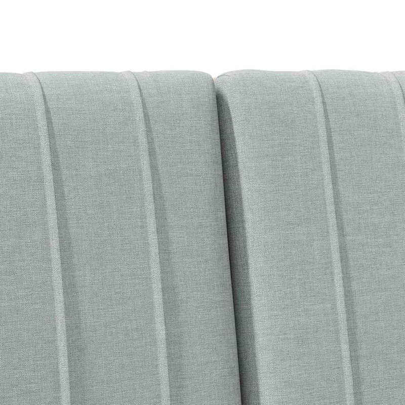 Solid Wood Headboard, King, Light Grey, White
